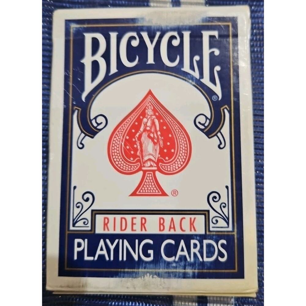 Bicycle Rider Back Poker Playing Cards Blue New Sealed